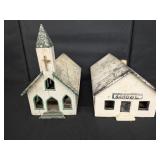 Wooden Model Church & School House