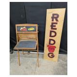 Children's Easel, Red Dog/Ice House Sign