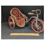 Ricksaw Tricycle Pedicab Wood, Metal and Wicker