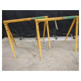Pair Pro Adjustable Saw Horses