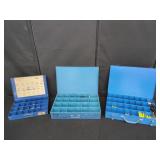 3 Hardware Bins with Contents