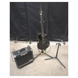 6 String Electric Guitar with Behringer Amp