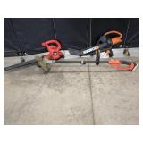 2 Electrical Leaf Blowers & Cordless Trimmer