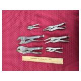 6 Vise-Grips Various Sizes