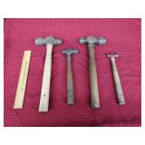 4 Ball Peen Hammers