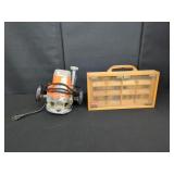 Chicago Electric Plunge Rotator and Ryobi Bit Set