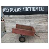 Metal Tow Behind Dump Lawn Cart