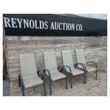 4 Stackable Patio chairs