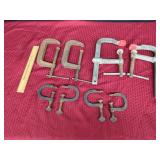 Lot of Assorted C-Clamps