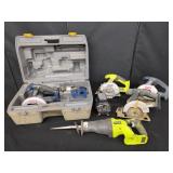 7 Ryobi 18 Volt Cordless Tools