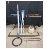 Levels, Saws, Snake, Air Tank, Squares