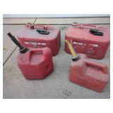 2 Metal Boat Fuel Tanks & 2 Composite Cans