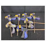 7 Irwin Quick Grip Clamps