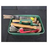 Tote of Hand Tools, Etc.