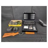 Chess/Domino Set, Red Ryder BB Gun, Binoculars