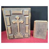 Antique Family Bible with Large and Small Editions