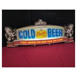 Stroh's Cold Beer Lighted Advertising Sign