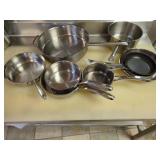 9 Pieces Assorted Stainless Steel Cookware