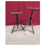 Pair Adjustable Roller Stands