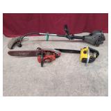 Two Chainsaws & String Trimmer