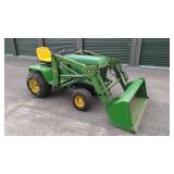 John Deere 420 Tractor with Front Loader