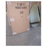 2 New Oval Glass Mirrors