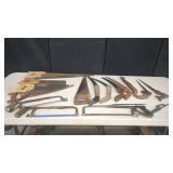 Assorted Hand Saws, Hacksaws and Pruning Saw