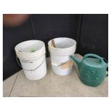 Assorted Garden Tools, Watering Can