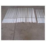 Assorted White Wooden Balusters