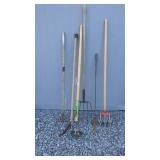 Six Garden and Farm Tools