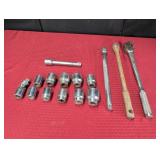 Assorted 3/4"Socket Wrenches and Sockets
