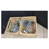 2 Crates With Assorted Hardware