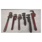 Assorted Ridgid and Other Pipe Wrenches