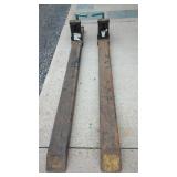 Pair Adjustable Steel Fork Extensions