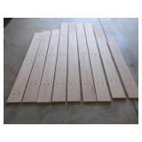 9 Assorted Oak Boards with Pre-Drilled Holes