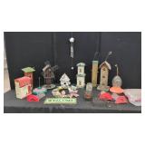 Large Assortment Birdhouses and Feeders