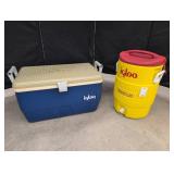 Igloo Cooler and 5-Gallon Water Dispenser