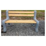 55" Outdoor Bench with Composite Frame
