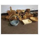 Various Handwoven and Wooden Baskets