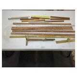 Wooden and Metal Measuring Sticks