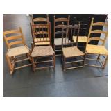 7 Assorted Wicker Chairs