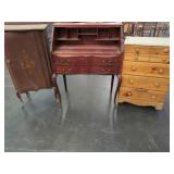 Three-Piece Wooden Furniture Lot, Mixed Styles