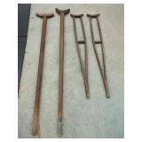 Early Wooden Crutches and Supports