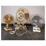 4 Assorted Oscillating Fans