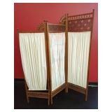 Decorative Wooden Three-Panel Room Divider