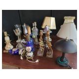 Assorted Table Lamps and Bases