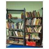 2 Metal Shelf Units with Books
