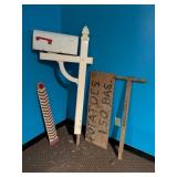 Mailbox Signs & Woodend Handle
