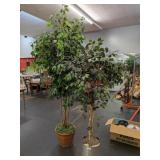 2 Artificial Ficus Trees