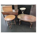 Wooden Tables and Boxes